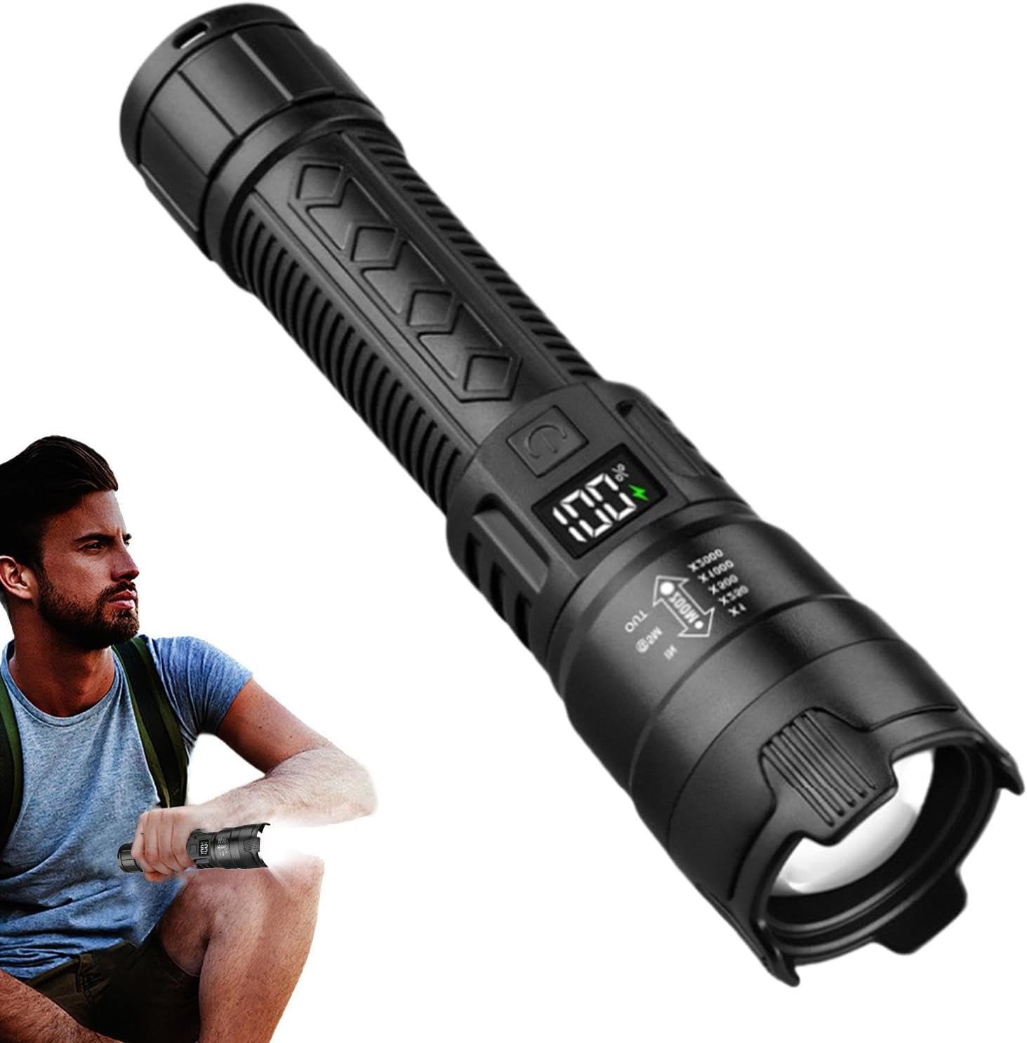 Tactical LED Flashlight 2000LM - Outdoor Adventure Trips 评论和价格