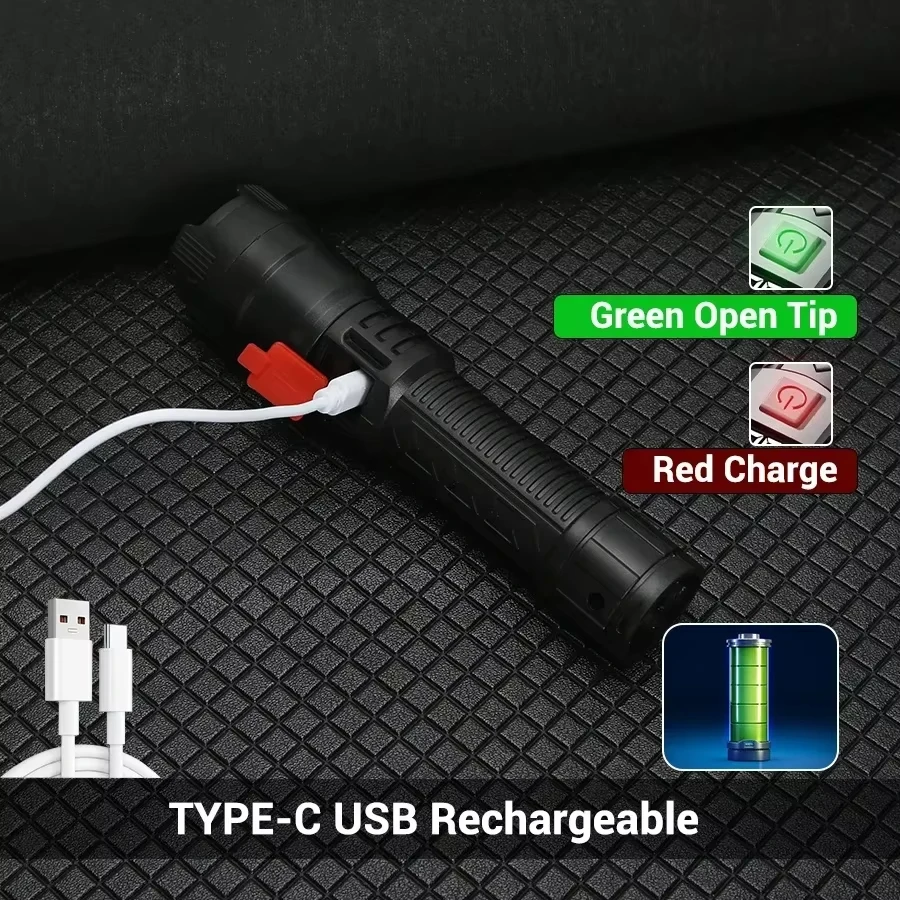 Tactical LED Flashlight 2000LM - Outdoor Adventure Trips 评论和价格