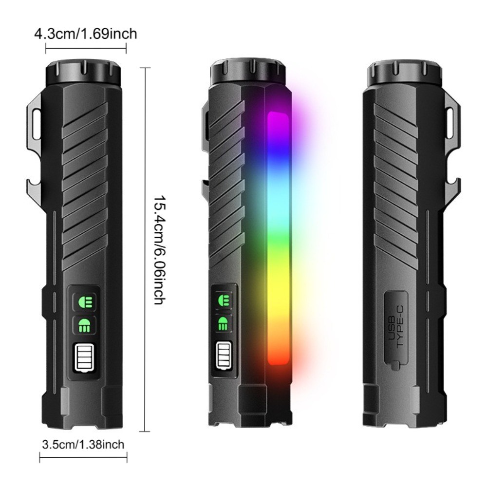 Tactical Flashlight Type-c Rec - Outdoor Adventure Trips 评论和价格